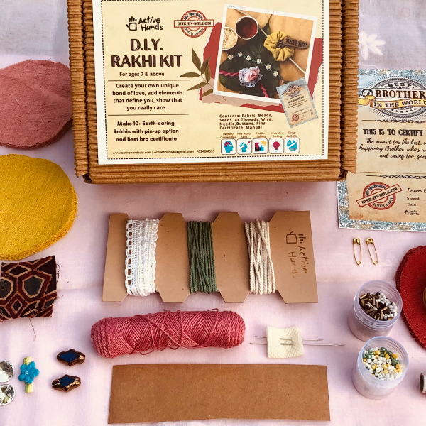 D.I.Y. RAKHI KIT make Eco handcrafted Rakhis in 10 different styles